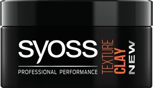 Syoss STYL. juuksepasta TEXTURE CLAY 100 ml hind ja info | Viimistlusvahendid juustele | kaup24.ee