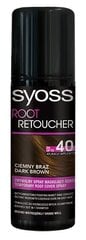 Sprei juure katmiseks Syoss Color Root Retoucher Dark Brown, 120 ml hind ja info | Juuksevärvid | kaup24.ee