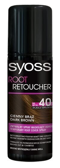 Sprei juure katmiseks Syoss Color Root Retoucher Dark Brown, 120 ml hind ja info | Juuksevärvid | kaup24.ee