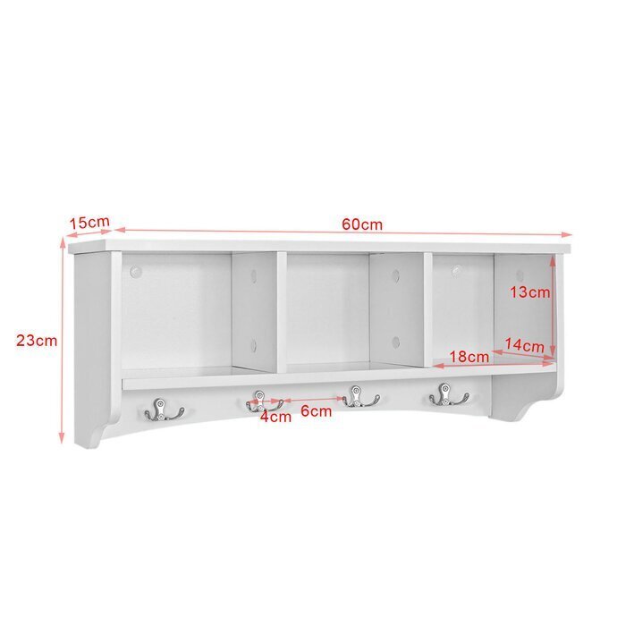 Riidenagi SoBuy FRG48-W, valge hind ja info | Nagid | kaup24.ee