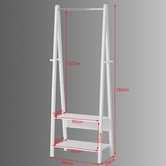 Riidenagi SoBuy FRG59- W, valge hind ja info | Riidestanged ja nagid | kaup24.ee