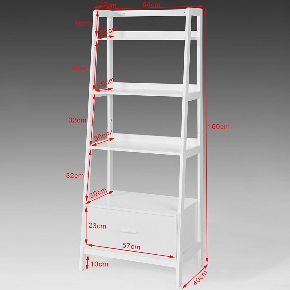 Riiul SoBuy FRG116-W, valge hind ja info | Riiulid | kaup24.ee