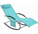 Уличное кресло-качалка SoBuy OGS28-HB, синее