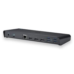 3-Port USB Hub i-Tec CATRIPLE4KDOCKPD hind ja info | USB jagajad, adapterid | kaup24.ee