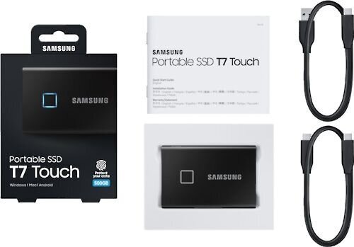 Samsung SSD T7 500 GB (MU-PC500K/WW) цена и информация | Välised kõvakettad (SSD, HDD) | kaup24.ee