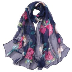 (NY)30# Chiffon Florak Print Sallid Siidist Sall Mood Naiste Roosid Trükkimine Pika pehme mähisega sall Simulatsioon Siidrätik Rannasall цена и информация | Женские шарфы, платки | kaup24.ee