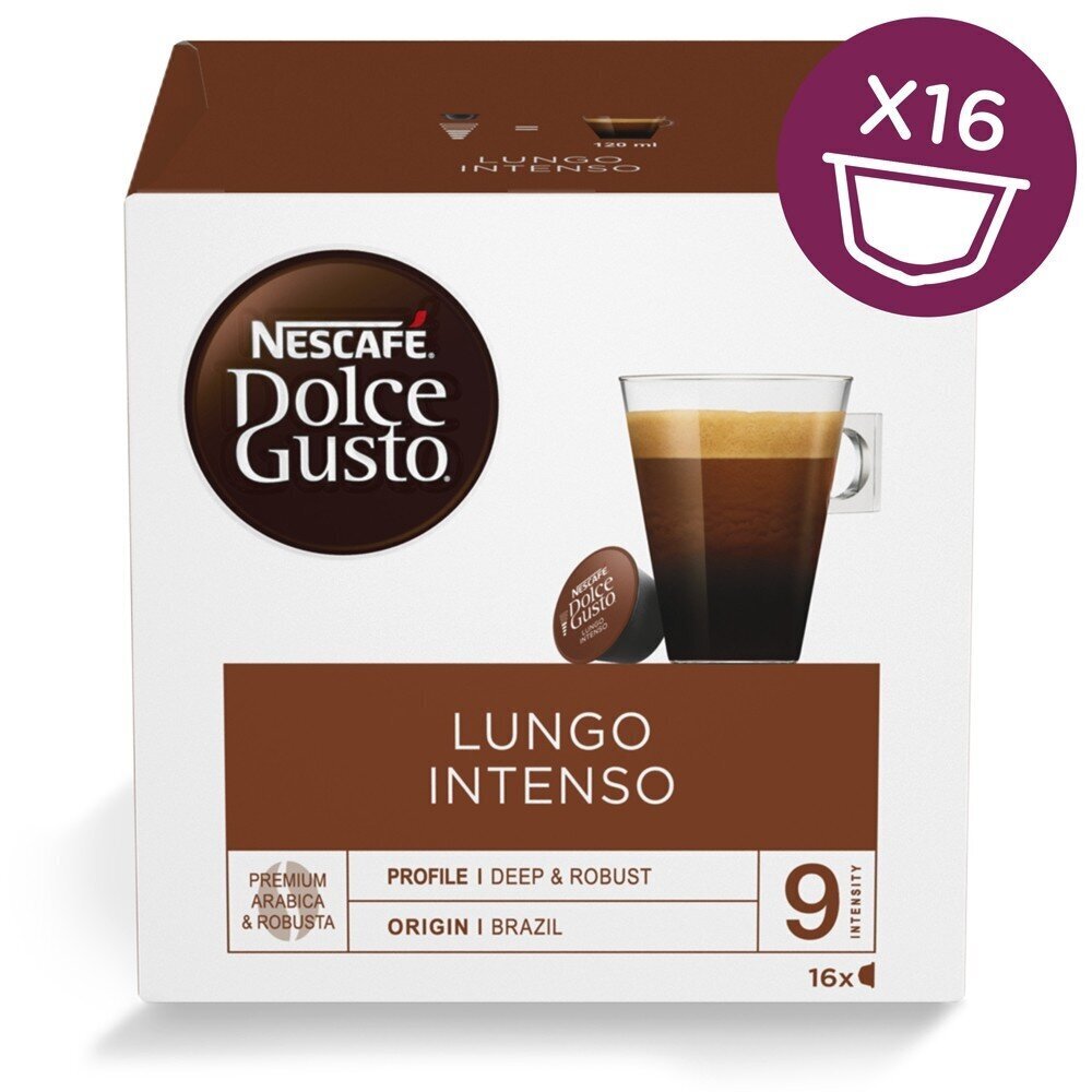 NESCAFE DOLCE GUSTO Lungo Intenso, 16 kaps. цена и информация | Kohv, kakao | kaup24.ee