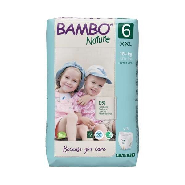 Püksmähkmed Bambo Nature, suurus 6, 18+ kg 18 tk/pakk hind ja info | Mähkmed | kaup24.ee