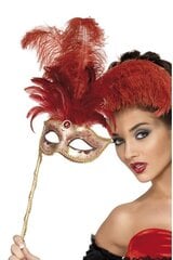 Венецианская маска, красная цена и информация | Карнавальные костюмы | kaup24.ee