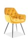 2 tooli komplekt Signal Meble Cherry, kollane цена и информация | Söögilaua toolid, köögitoolid | kaup24.ee