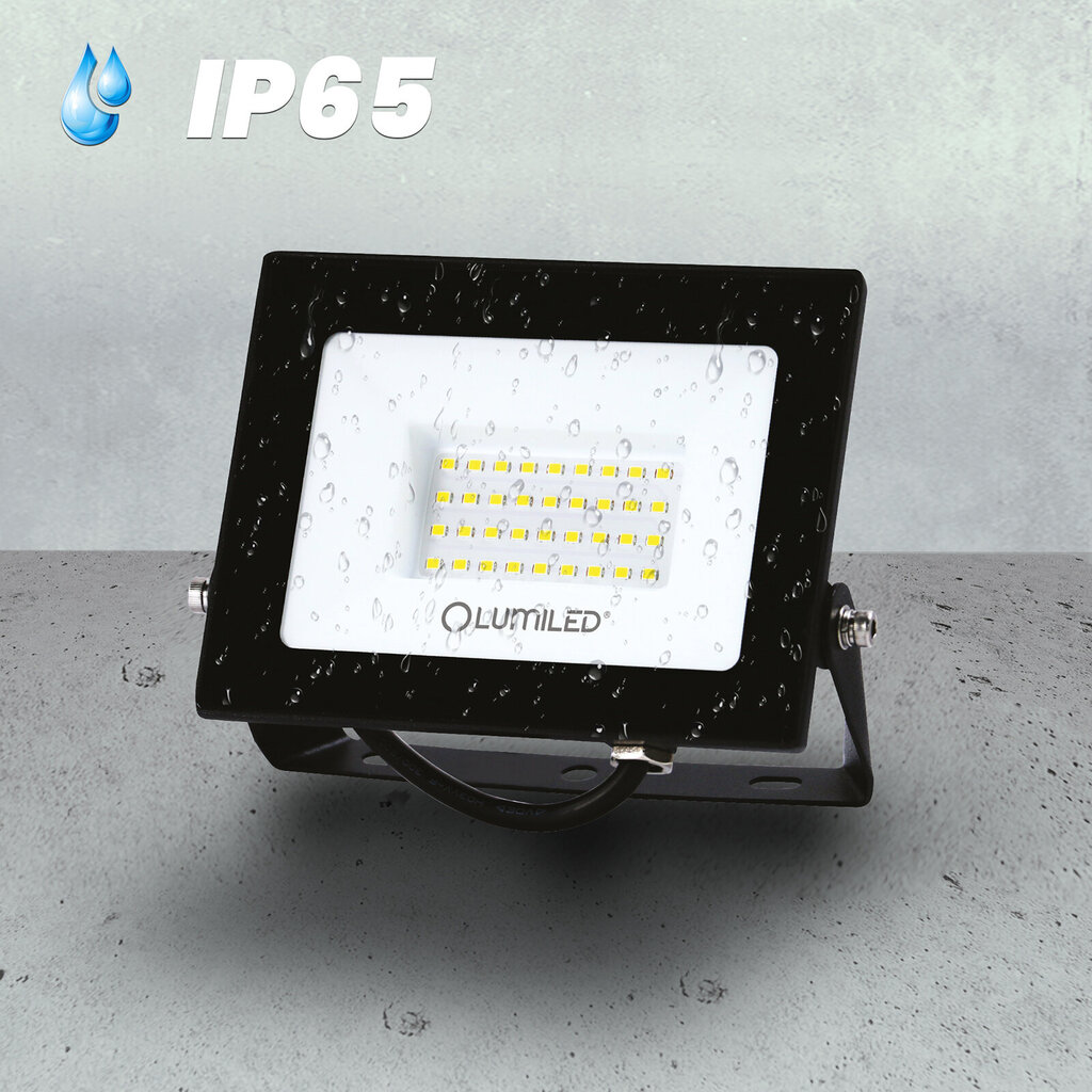 LED-valgusti ZUNA2 50W 4500lm 6500K IP65 must LUMILED hind ja info | Aia- ja õuevalgustid | kaup24.ee