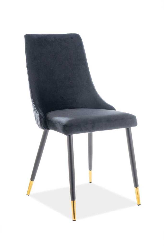 2 tooli komplekt Signal Meble Piano, must hind ja info | Söögilaua toolid, köögitoolid | kaup24.ee