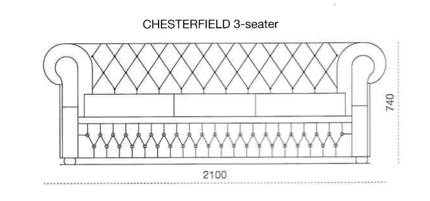 Chesterfield 3ne diivan hind ja info | Diivanid ja diivanvoodid | kaup24.ee