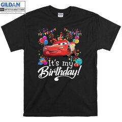 Cars It's My Birthday Lightning McQueen T shirt T-shirt hind ja info | Meeste T-särgid | kaup24.ee