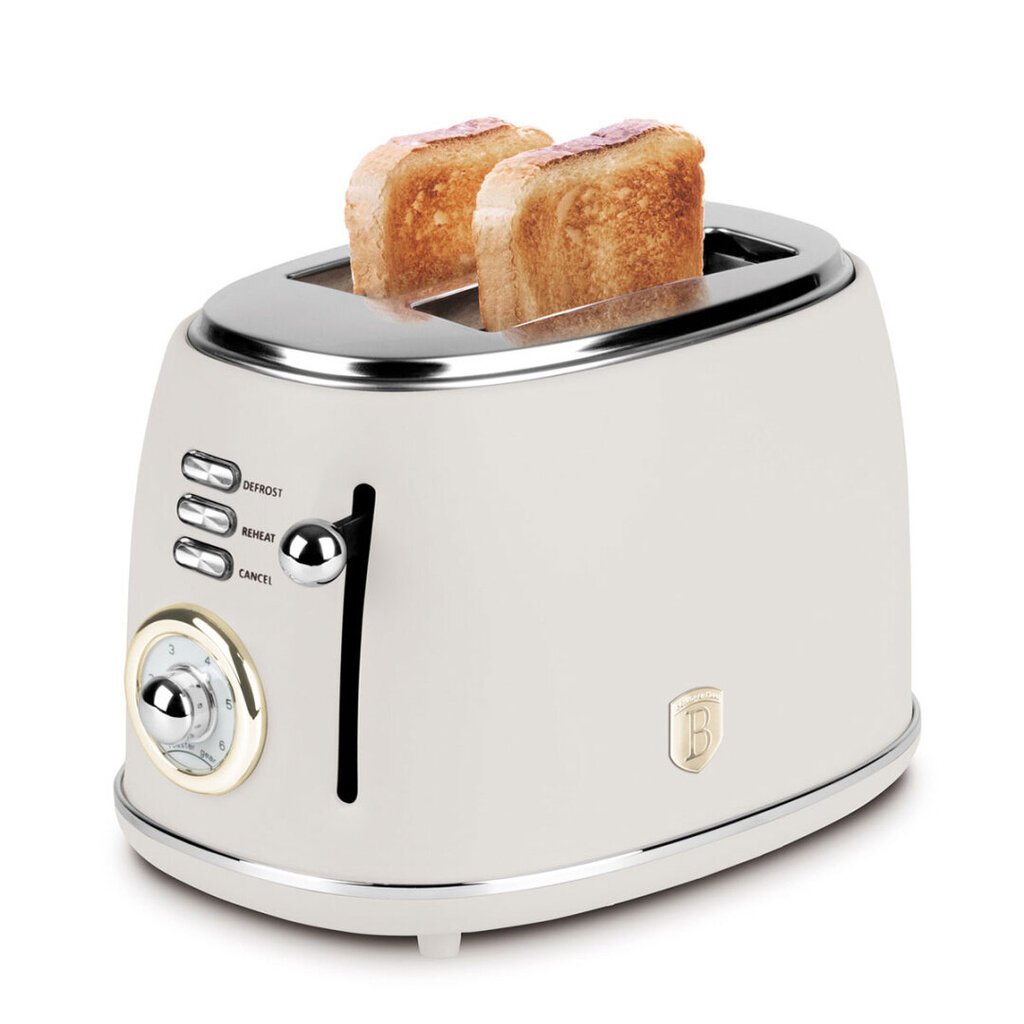 toaster berlinger haus sahara, 2 viilu, kreemjas/hõbedane цена и информация | Rösterid | kaup24.ee