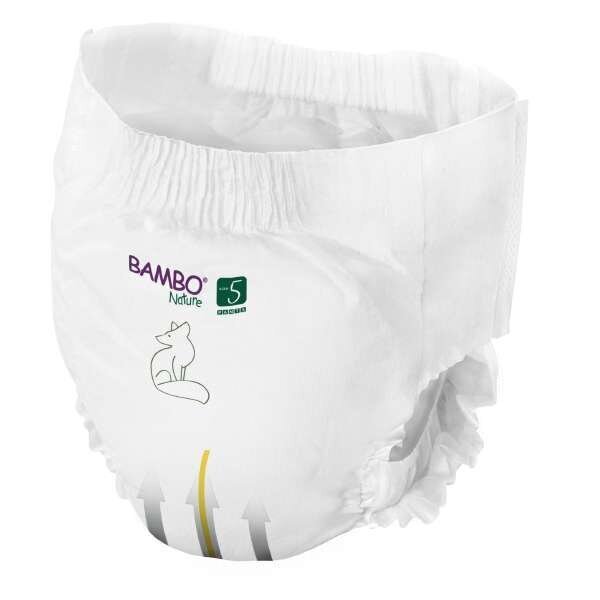 Orgaanilised püksmähkmed BAMBO NATURE 5 (12-18 kg), 19 tk hind ja info | Mähkmed | kaup24.ee