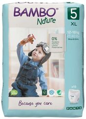 Подгузники-трусики BAMBO NATURE 5 (12-18 кг), 19 шт. цена и информация | Пеленки | kaup24.ee