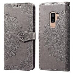 Совместимый с Samsung Galaxy S9 Plus чехол из искусственной кожи с тиснением Mandala Wallet Flip Противоударный защитный чехол с подставкой и держателем для карт цена и информация | Чехлы для телефонов | kaup24.ee