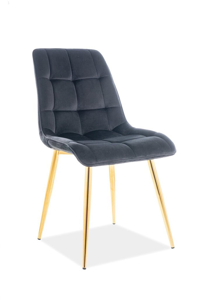 4 tooli komplekt Signal Meble Chic, must/kuldne hind ja info | Söögitoolid, baaritoolid | kaup24.ee