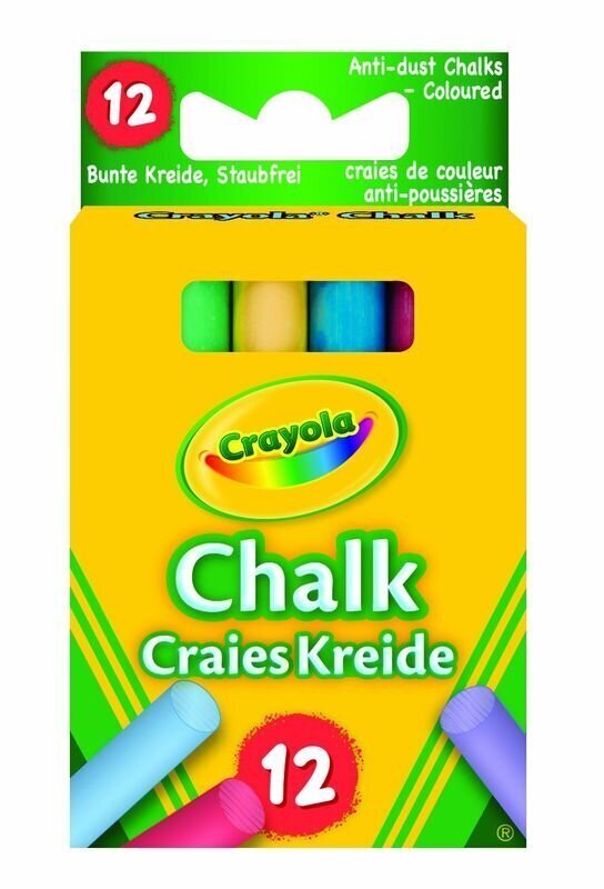 Värvikriidid Crayola, 12 tk hind ja info | Kunstitarbed, voolimise tarvikud | kaup24.ee