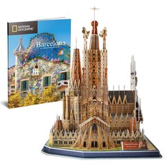 3D pusle CubicFun National Geographic Barcelona Sagrada Familia, 184 osa hind ja info | Pusled | kaup24.ee