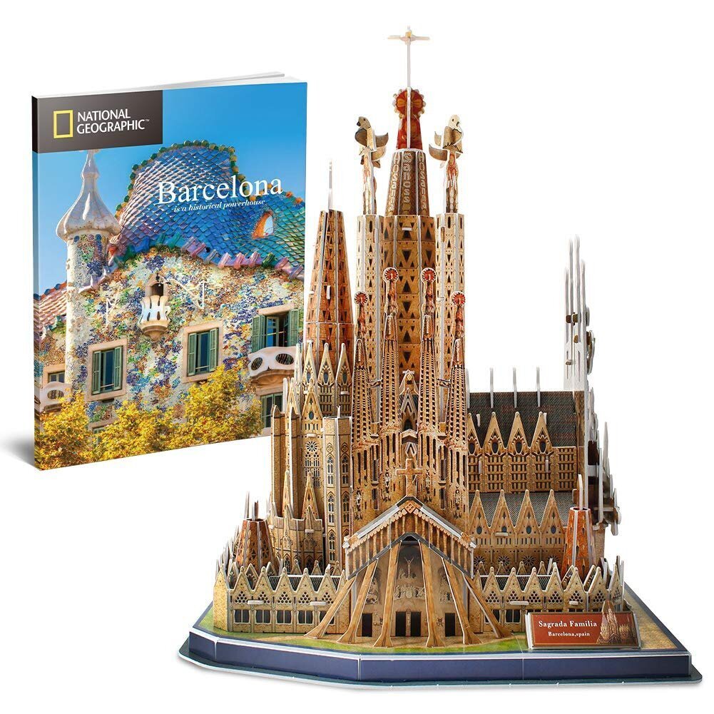 3D pusle CubicFun National Geographic Barcelona Sagrada Familia, 184 osa hind ja info | Pusled | kaup24.ee