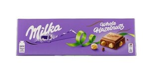Šokolaad MILKA Whole nuts, 250 g hind ja info | Maiustused | kaup24.ee