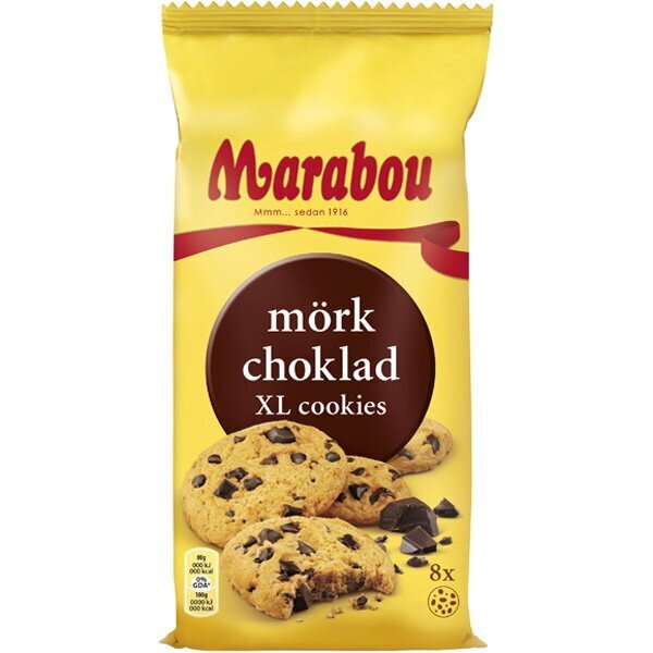 Küpsised MARABOU, tumeda šokolaadiga, 184 g hind ja info | Maiustused | kaup24.ee