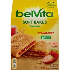 Pehmed küpsised maasikatäidisega BELVITA, 250g hind ja info | Maiustused | kaup24.ee