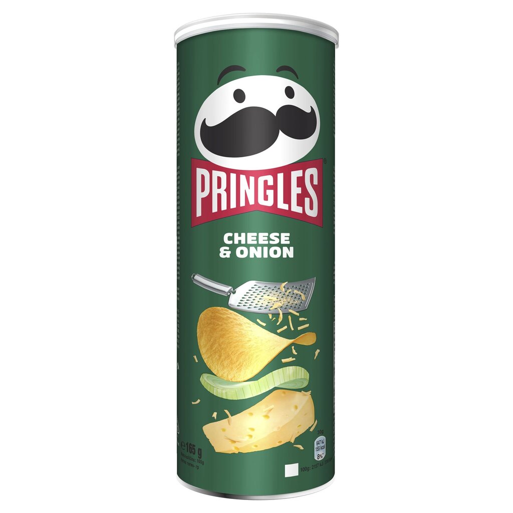 Kartulikrõpsud PRINGLES Cheese & Onion, 165 g hind ja info | Suupisted, krõpsud | kaup24.ee