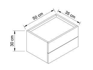 Öölaud kahe sahtliga salvei Loly цена и информация | Прикроватные тумбочки | kaup24.ee