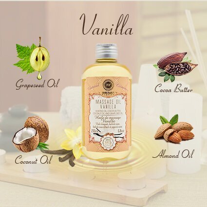 Massaažiõli Vanilla Saules Fabrika, 200 ml hind ja info | Massaažiõlid | kaup24.ee