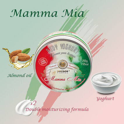 Kehajogurt Mamma Mia Saules Fabrika, 200 g hind ja info | Kehakreemid, losjoonid | kaup24.ee