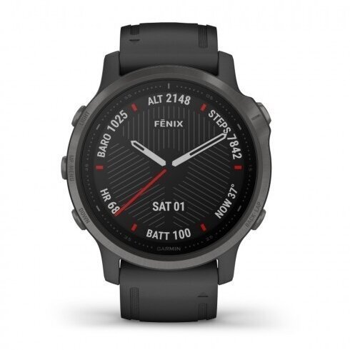 Garmin fēnix® 6S Sapphire Carbon Grey DLC/Black цена и информация | Nutikellad (smartwatch) | kaup24.ee