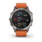 Garmin fēnix® 6 Sapphire Titanium/Ember Orange hind ja info | Nutikellad (smartwatch) | kaup24.ee