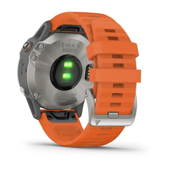 Garmin fēnix® 6 Sapphire Titanium/Ember Orange hind ja info | Nutikellad (smartwatch) | kaup24.ee