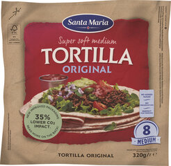 Tortillad SANTA MARIA 8 pack 320 g цена и информация | Закуски, чипсы | kaup24.ee