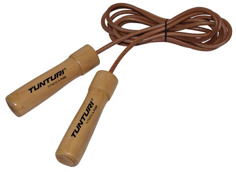 Скакалка Tunturi Jumprope Leather Pro цена и информация | Скакалки | kaup24.ee