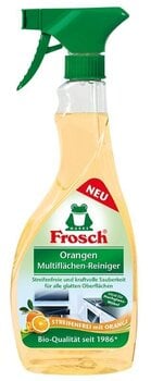 Apelsinilõhnaline puhastusvahend erinevatele pindadele Frosch 500ml hind ja info | Puhastusvahendid | kaup24.ee