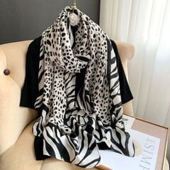 (90 x 180 cm18) Luksuslik brändi puuvillane sall Naiste sallid ja mähised Spring Pashmina Hijab Bufanda Foulard Naine Bandana Beach Stoles 2024 цена и информация | Женские шарфы, платки | kaup24.ee