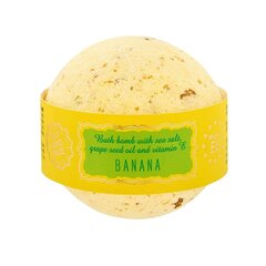 Бомбочка для ванны c морской солью и маслом виноградной косточки BANANA Saules fabrika, 145 г цена и информация | Масла, гели для душа | kaup24.ee