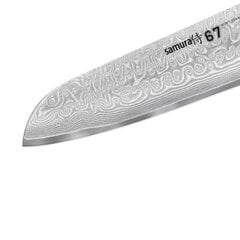 Samura DAMASCUS 67 Кухонный нож Santoku 7.0"/175 мм из AUS 10 Дамасской стали 61 HRC (67-слойный) цена и информация | Подставка для ножей Tescoma Woody, 21 см | kaup24.ee