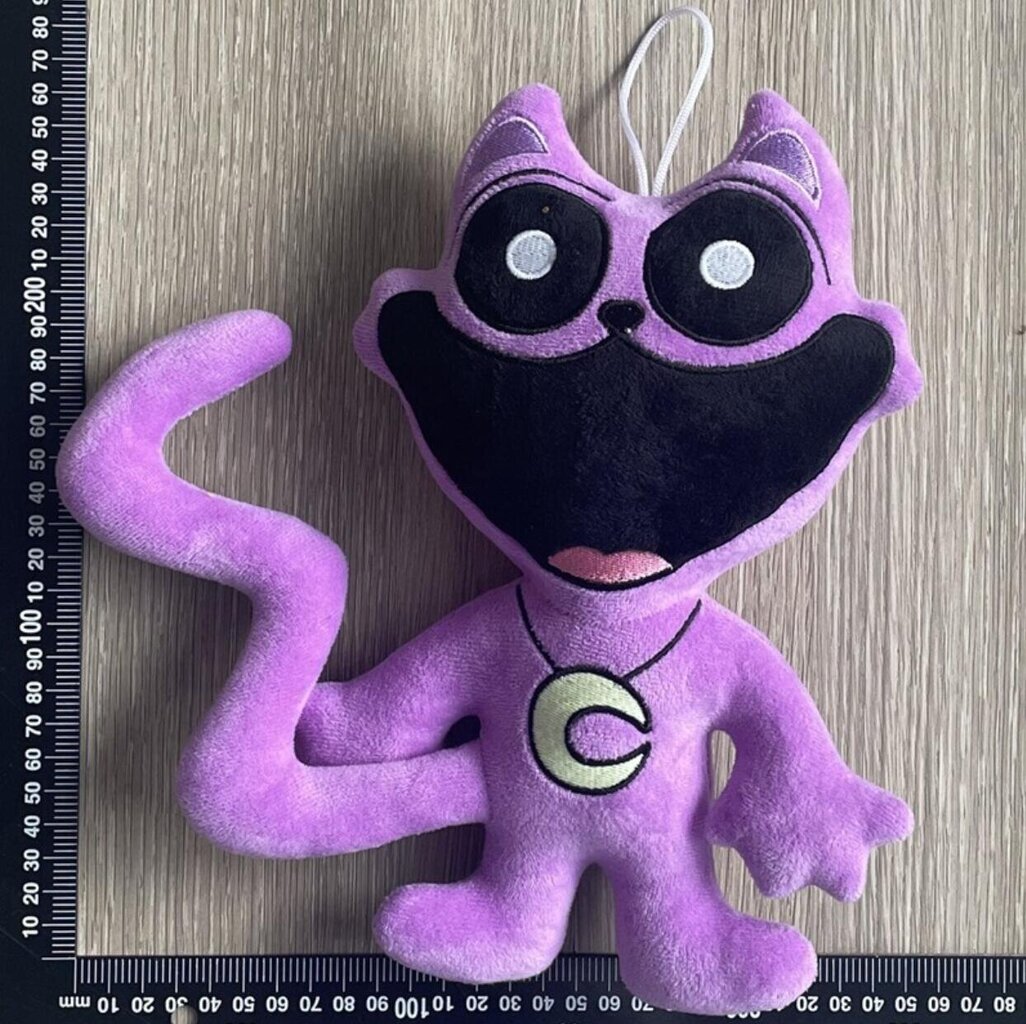 6 tk Uus naeratav Critters Game Series Pluusi mänguasjad Terror Monster Big Mouth Purple Cat Hirmutav Purple Cat Pluusi Nukud Pluusi Nukud hind ja info | Pehmed mänguasjad | kaup24.ee