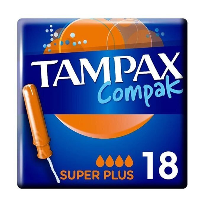 Tampoonid Tampax Compak Super Plus, 18 tk цена и информация | Tampoonid, hügieenisidemed, menstruaalanumad | kaup24.ee