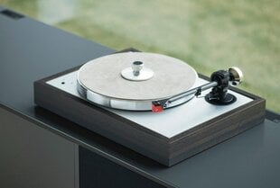 Антистатический и антирезонансный кожаный коврик Pro-Ject Leather It G - Grey цена и информация | Проигрыватели для пластинок, патефоны | kaup24.ee