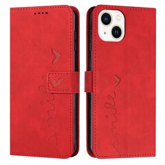 Ühildub Motorola Moto G23 4g ümbrisega Premium Leather Love Heart Pattern Kickstand Card Storage Flip rahakoti kate hind ja info | Telefoni kaaned, ümbrised | kaup24.ee