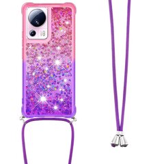 Совместимый с Xiaomi 13 Lite чехол Glitter Bling Sparkle Soft TPU бампер защитный чехол со шнурком цена и информация | Чехлы для телефонов | kaup24.ee