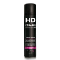 Väga tugeva fikseerimisega juukselakk Farcom HD Keratin Ultra Strong, 300 ml цена и информация | Средства для укладки волос | kaup24.ee