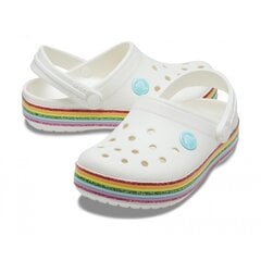 Crocs™ Crocband Rainbow Glitter Clog Kids цена и информация | Детские резиновые сабо | kaup24.ee