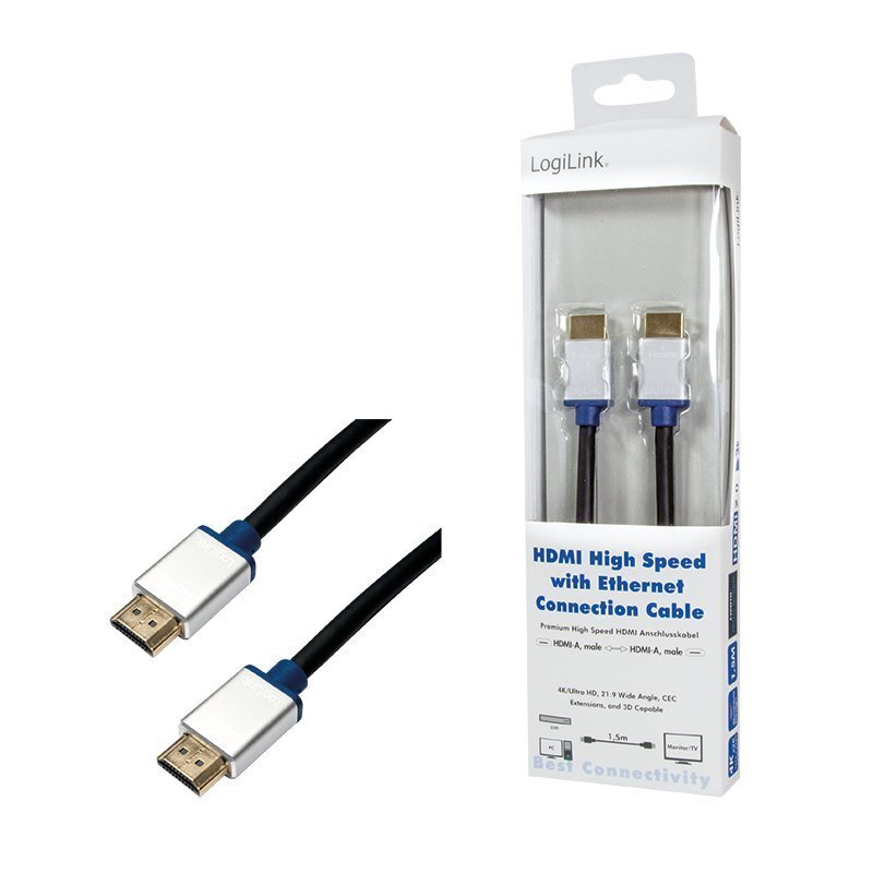 LogiLink HDMI 5.0m hind ja info | Kaablid ja juhtmed | kaup24.ee